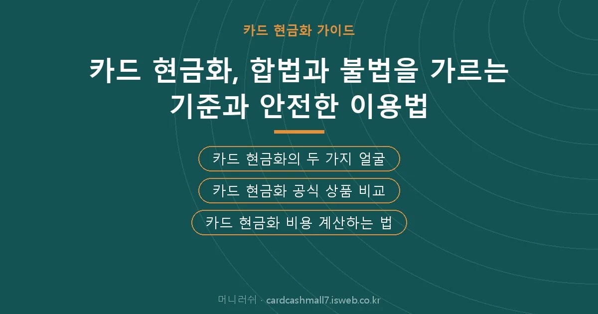 머니러쉬 핵심 내용을 정리한 요약 카드